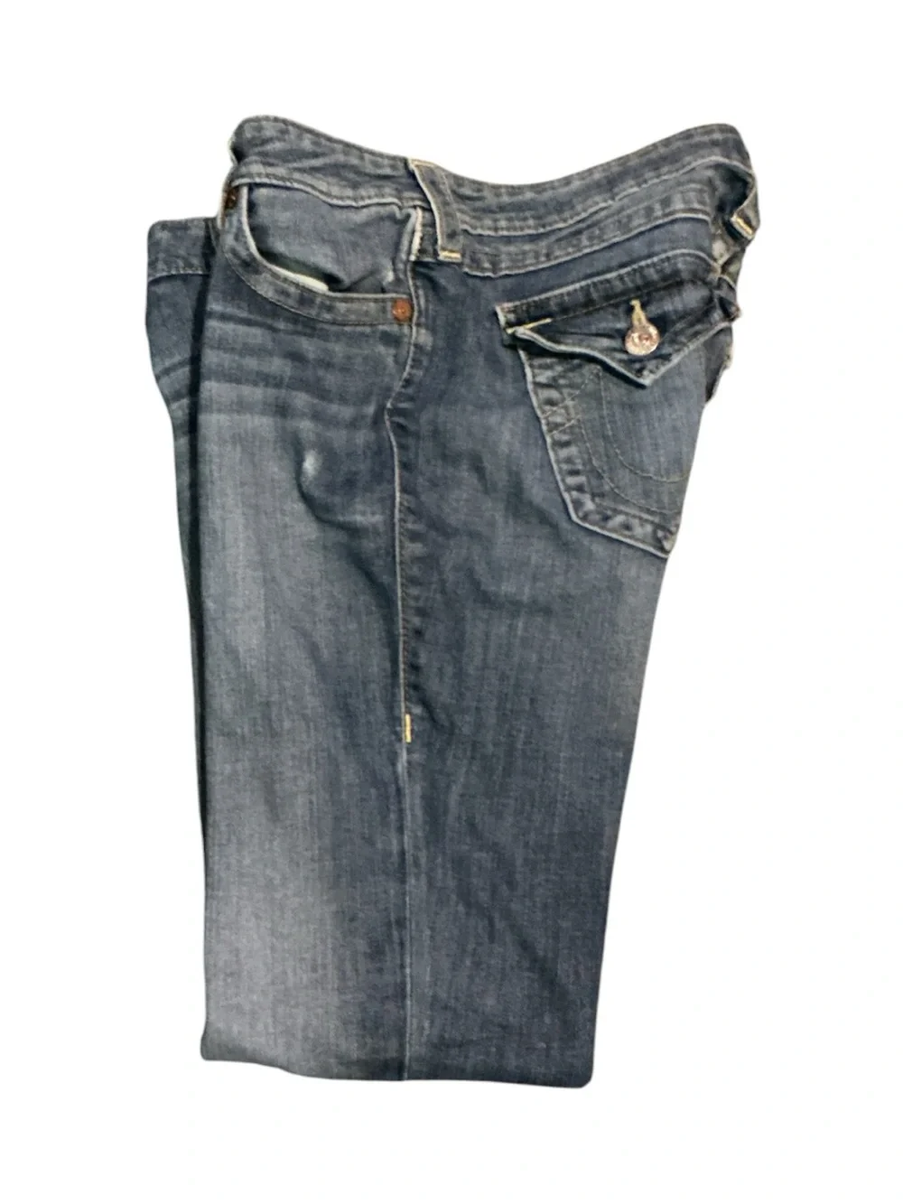 True Religion The Ricky Super Flap Straight Jeans